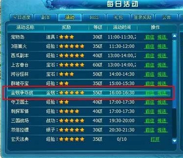 8090天之刃金钱争夺战