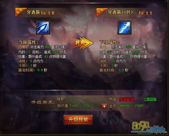 大天使之怒升级技能