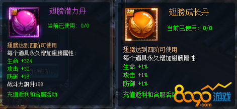 阴阳劫仙翼进阶